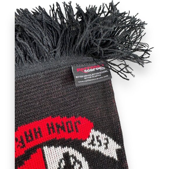 Ruffneck John Hardin High School Red and Black Acrylic 60x8 Inch Scarf Kentucky - Picture 7 of 7